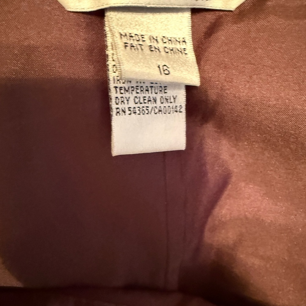 Nygard Collection Elegant Brown Embroidered Skirt - Picture 2 of 2